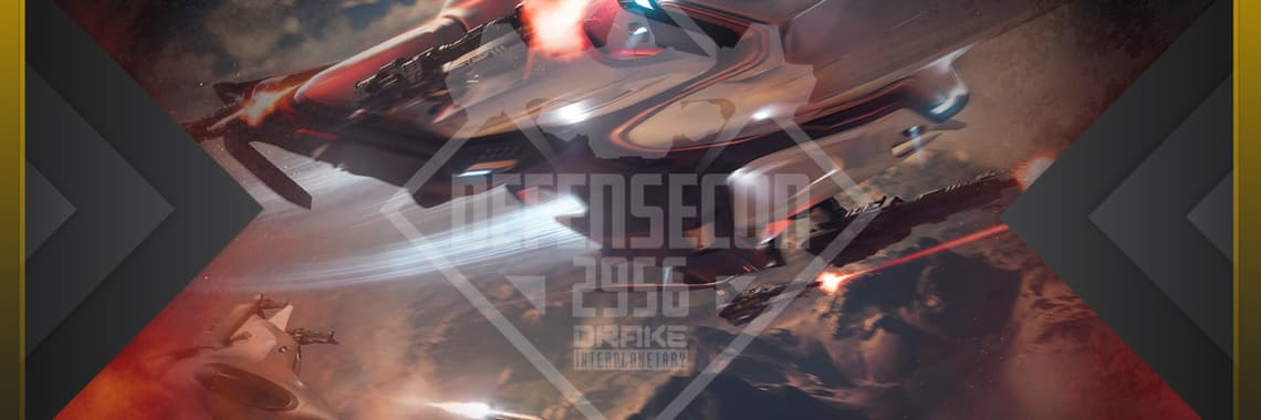 Origin Jumpworks DefenseCon 2956 banner artwork from Roberts Space Industries
